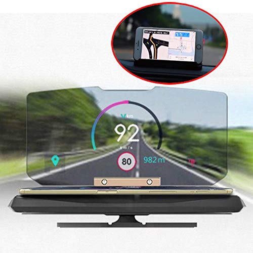 2 in 1 Head Up Display Bracket and Phone Holder HUD Auto Cars GPS Navigation Car Navigation Mobile Phone Car Holder Windscreen Projector