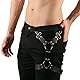 PIIKNUO Herren Bein Harness Leder Punk Gothic Herren Sexy Punk Oberschenkel Hosenträger Männer Leder Oberschenkel Geschirr Gürtel Bandage Kostüme Geschirr Männer Fesseln Bein Harness