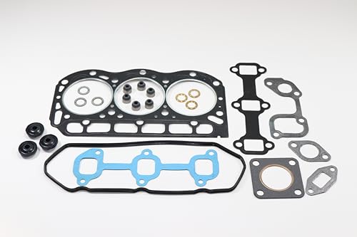 Top End Gasket & Seal Kit Compatible with Kawasaki 2510/3010 / 4010 Mule Diesel KAF950 with Multi Layered Coated Head Gasket KD1350