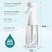 Bealee Spray Bottle For Hair, Continuous Mister Empty Spray Bottles, Ultra Fine Mist Water Sprayer for Hairstyling, Cleaning, Plants, Pets, Barbers, Salons, Essential Oil Scents - 2 Pack 6.8 OZ