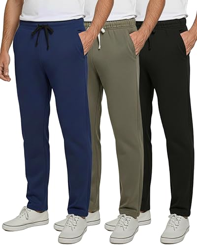 Real Essentials Men's XL Sweatpants, Set 3, Tech Fleece, Open