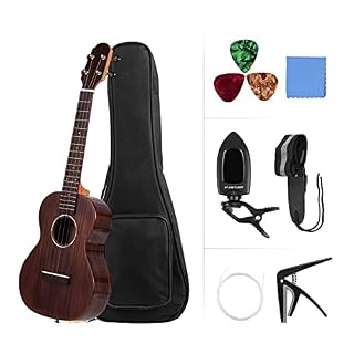 Ukulélé Soprano Concert Professionnel de 23 Pouces Ukulélé en Bois Massif de la Surface de Vernis spéculaire de Bois… - Les Beatles, Paul McCartney, John Lennon, RIngo Starr, George Harrison Ukulélé Soprano Concert Professionnel de 23 Pouces Ukulélé en Bois Massif de la Surface de Vernis spéculaire de Bois… – Image 2
