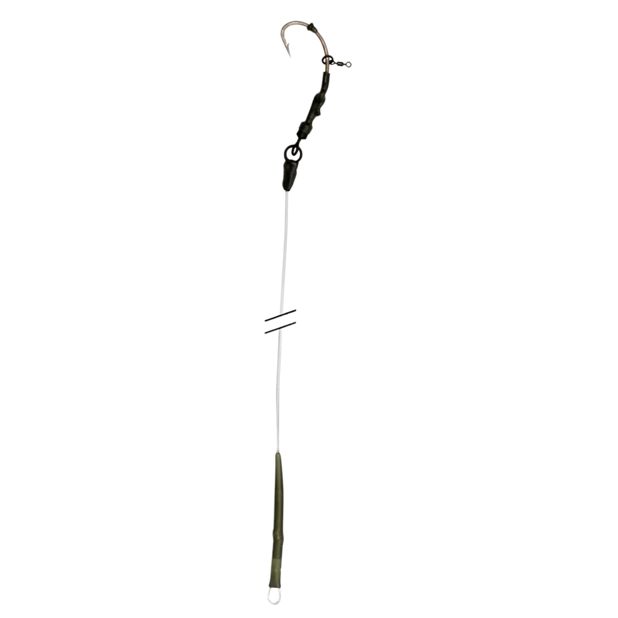 PRO FILSTAR Set of 3 Fishing Hooks for Ronnie Rig N4, Hooks for Carp Fishing with Swivel & Ring, Carp Fishing Accessories - Image 3