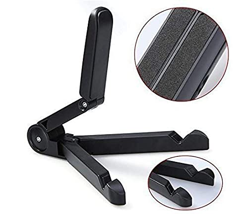 Image of pora's Portable Lazy Stand Mobile Holder with Goosneck Long Arm Clip | Foldable | 360 Degree Compatible for Universal Places As Office |Home |Kitchen | Bedroom (Base STAND-001)