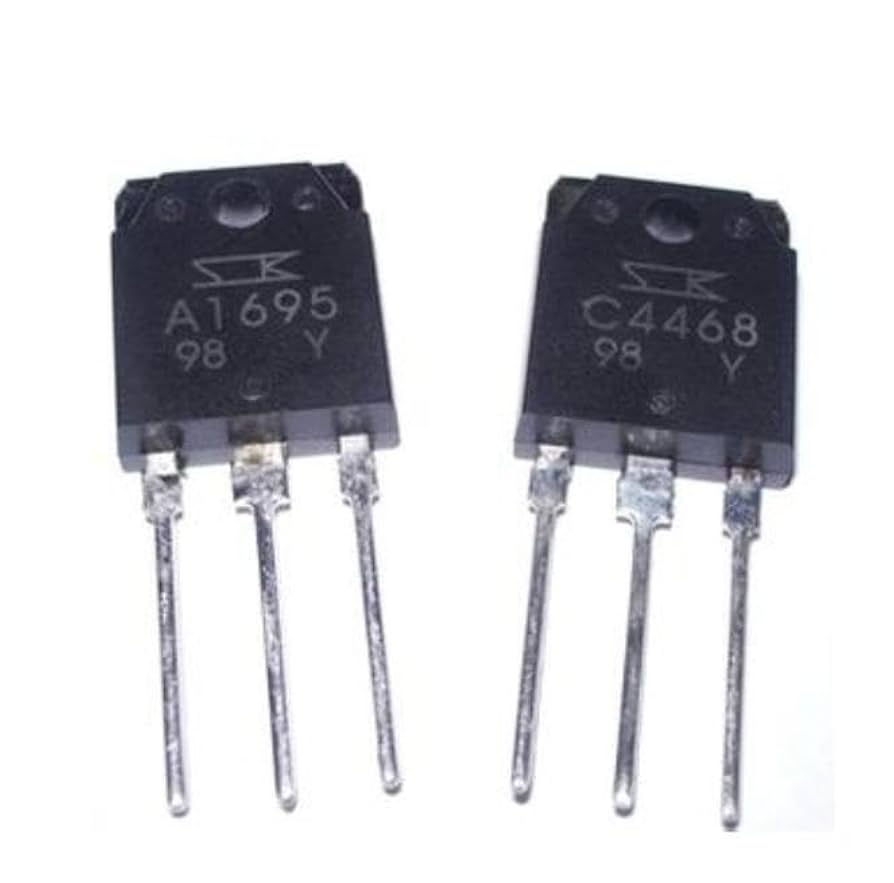 格安!!C415Tガラケイ 2SA1695 & 2SC4468 Original SANKEN Transistor, x 2 Pairs.