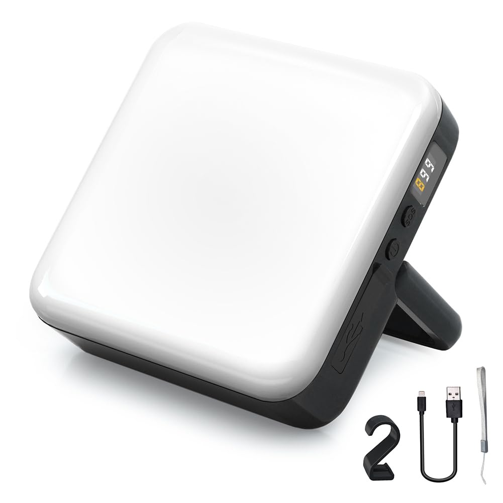 Bamberg Lanterna da A LED Ricaricabile 1000LM, 13500mAh Lampada da Impermeabile Portatile per Interruzioni di Corrente, Emergenza, Escursionismo