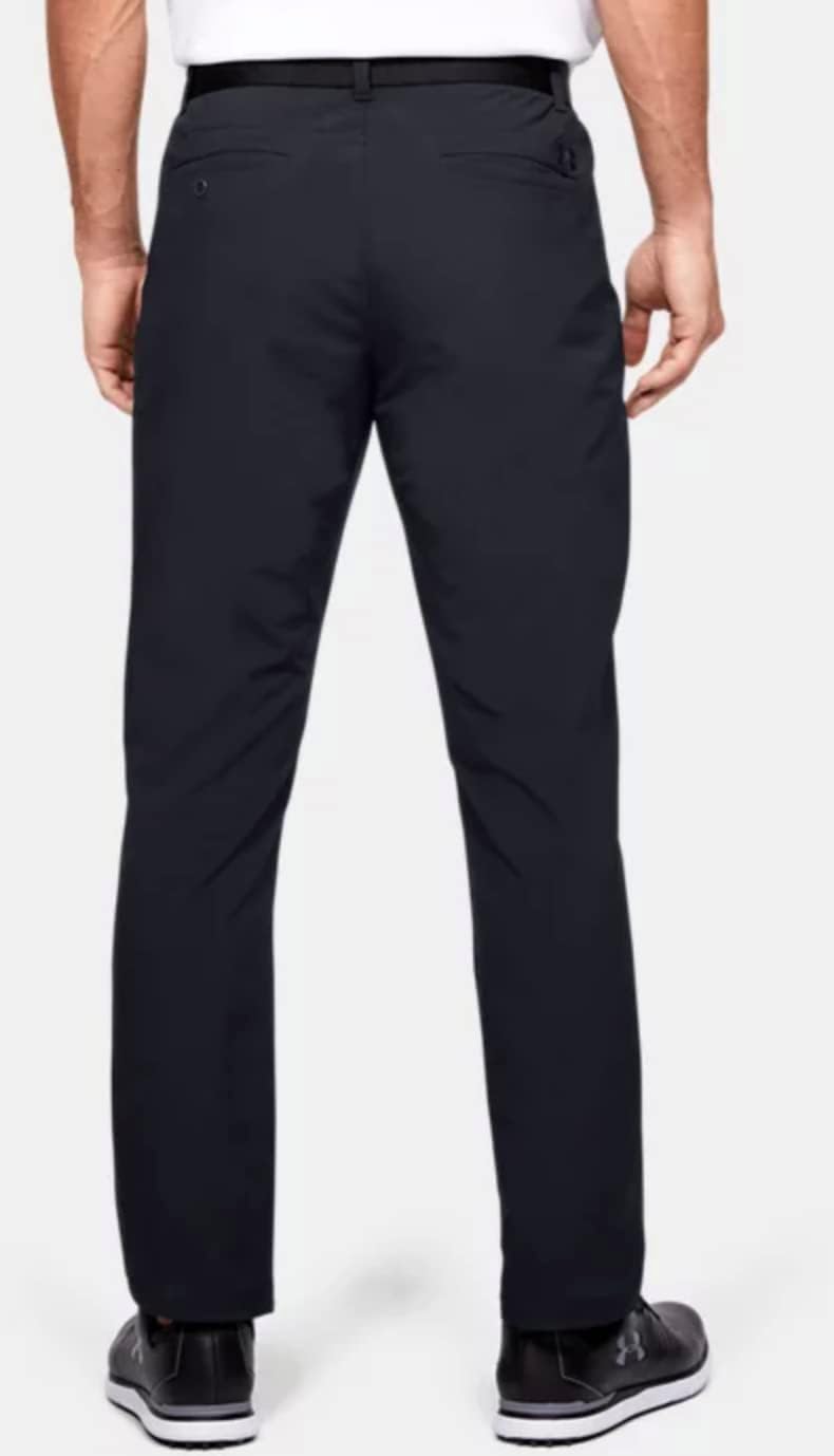 Under Armour Mens Match Play Straight Leg Golf Pants Black (as1, Numeric, Numeric_36, Regular, Regular, 36/30)