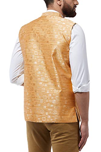 Image of SOJANYA (Since 1958 Men's Jacquard Silk Designer Waist Coat