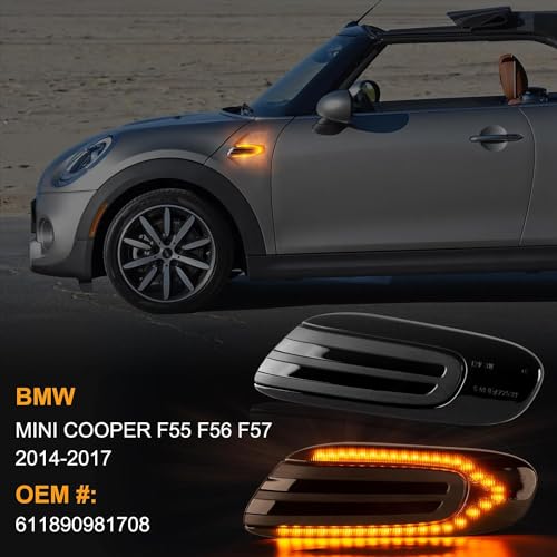 Intermitentes dinámicos LED para Mini Cooper F56 F55 evitan error Canbus y bombillas fundidas 2
