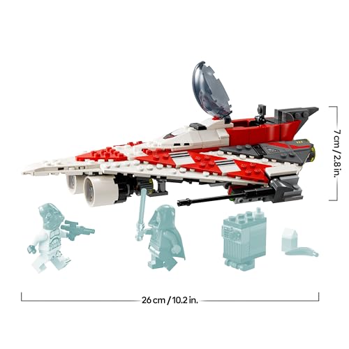 Star Wars Starfighter di Jedi Bob, Modellino di Astronave Giocattolo da Costruire con 2 Minifigure, Giochi Creativi per Bambini e Bambine da 8 Anni, Idea Regalo di Compleanno da Collezione 75388 - Lego - Immagine 2