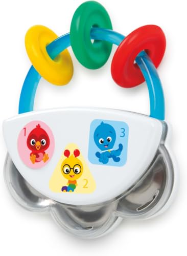 Image of Baby Einstein Tiny Tambourine Musical Toy & Rattle, BPA Free, Take Along, Age 3 Months+ (Pack of 6)