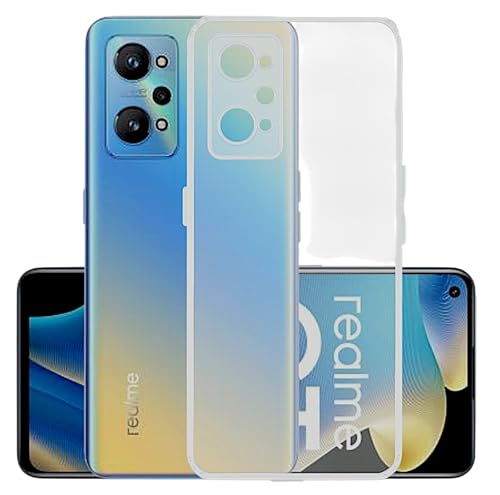 Image of COVERBLACK Soft Rubber Back Cover Compatible Model for Realme RMX3370 / Realme GTNeo 2 - Transparent