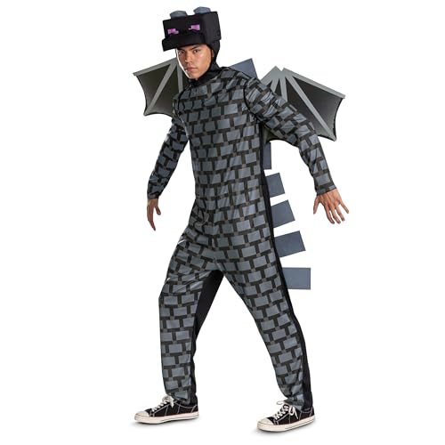 Disguise Minecraft Ender Dragon Adult Costume Officially Licensed Halloween Outfit for Adults Mens Size (42-46)