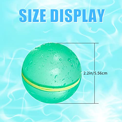 24Pcs Reusable Water Balloons Water Balls,Bbiodegradable Water Balloons,Soft Silicone Water Balloons Self Sealing Quick Fill Summer Games For Kids Outside,Summer Fun Party Gift #TOP4