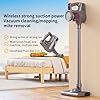 Aspirateurs verticaux sans fil, aspirateur d'aspiration 15 000 Pa, batterie 2000 mAh, évite les nœuds de cheveux, pour une utilisation sur tapis, sols durs, intérieur