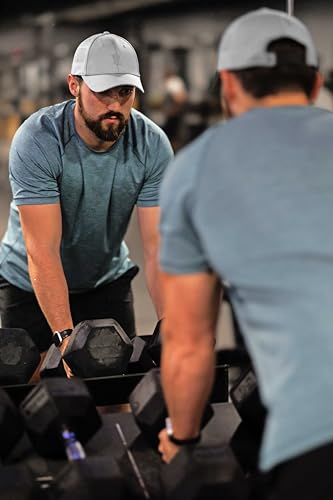 Image of Gym Baseball Hats for Men by King & Fifth | Baseball Hat with Low Profile & Stylish Fabric + Workout Hat + Baseball Caps
