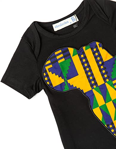 SHENBOLEN Baby Girl African Print Clothing Ankara Skirt Top Set4