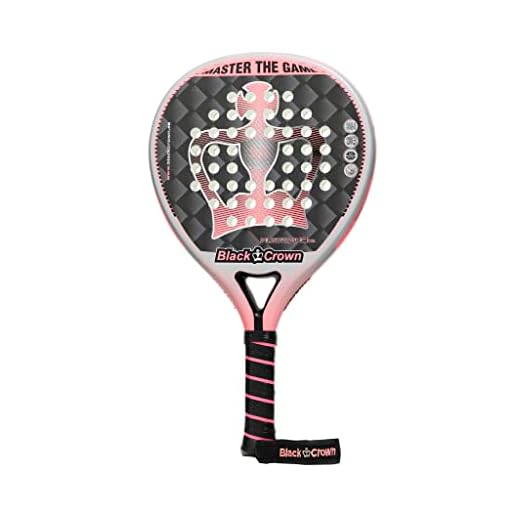 Black Crown - Pala de Padel Hurricane 2.0 - Forma Redonda - Control - Peso 355 gr - Marco 38 mm 80% Fibra de Carbono - Pala Blanda - Nivel Intermedio - Marta Marrero