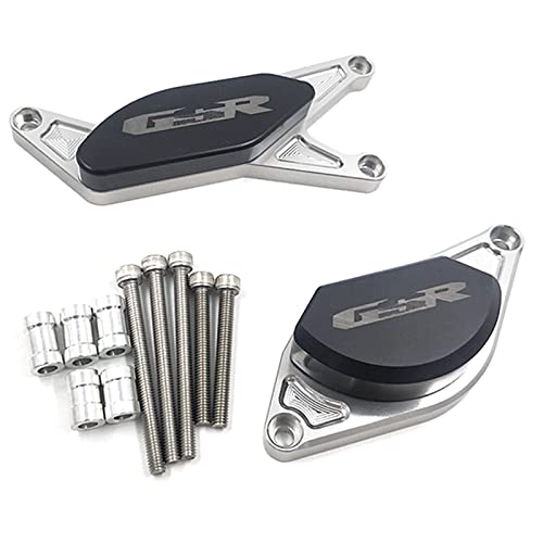 Protection moteur Suzuki GSR750 anti crash pad argent
