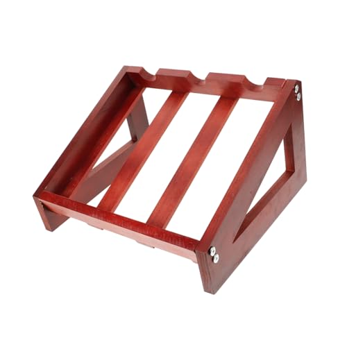 Soporte de madera para botellas de vino de mesa miniatura 1