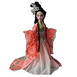 Gentle Meow Chinese Ancient Ball-Jointed Doll 12-Joints Doll Orange and White China Ancient Costume Doll