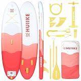 HUIIKE Tabla Paddle Surf Hinchable con Accesorios Incluidos, Remo, Quillas, Inflador. Stand Up Paddle Board Gran Estabilidad y Resistencia. 305 x 84 x 15 cm, Soporta hasta 130 kg