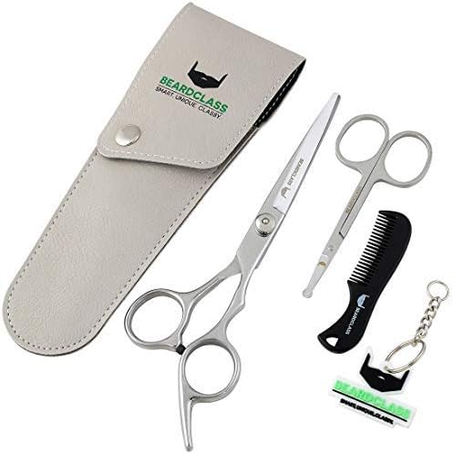 BEARDCLASS Beard Mustache Scissors Kit