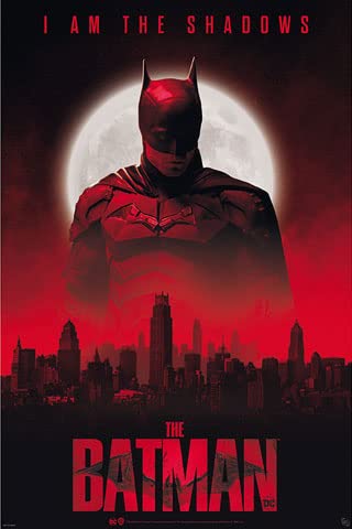 The Batman - Shadows - Affiche - Dimensions : 61 x 91,5 cm + 2 barres d'affiche en aluminium 63 cm