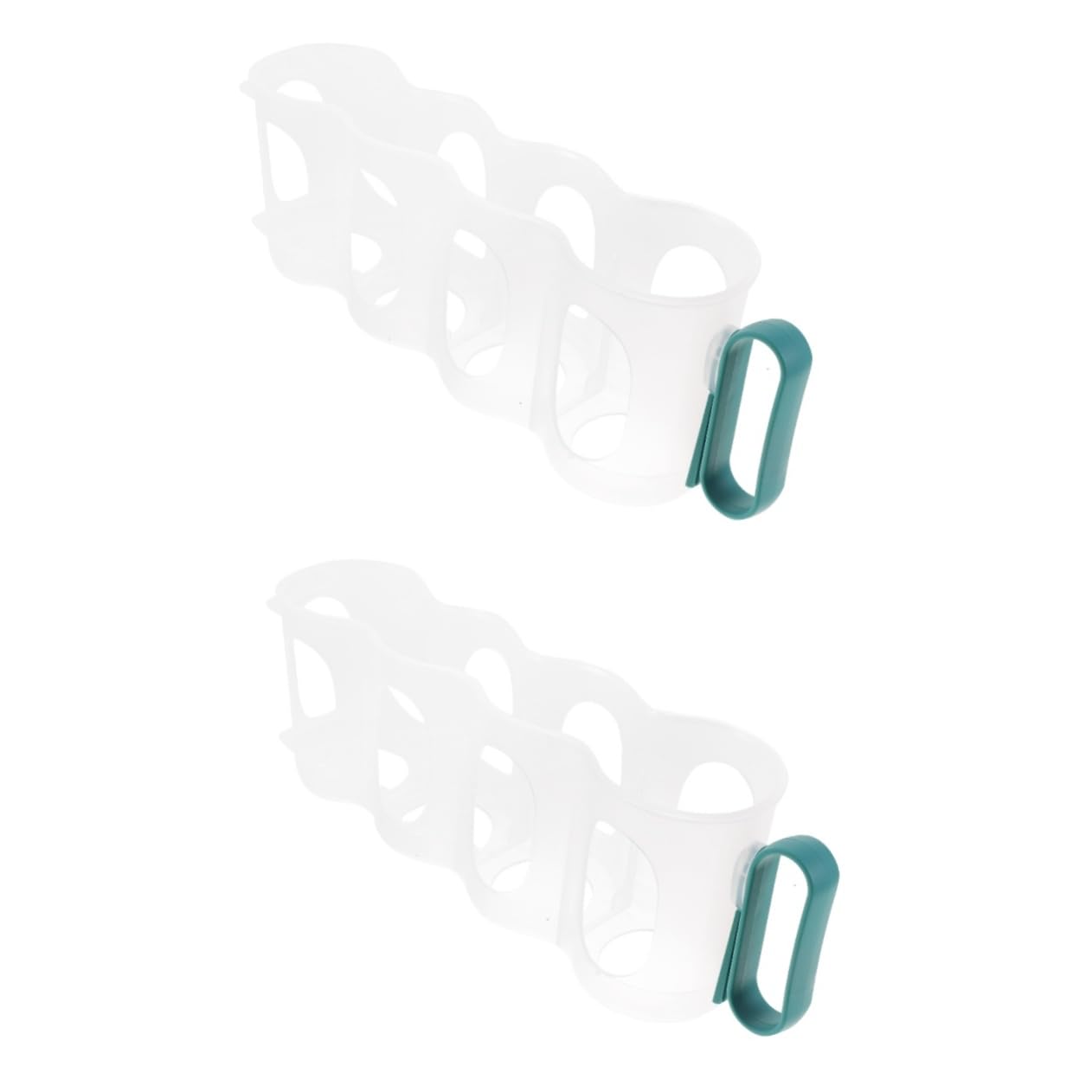 PRETYZOOM 2pcs Refrigerator Beverage Holder Transparent Can Organizer for Soda Beer Canned Food Storage Space-Saving Dispenser for Kitchen Bar Cafe Stackable Design for Easy Access and