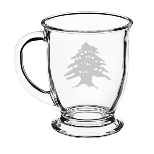 Taza de vidrio para café y té 16oz miniatura 1