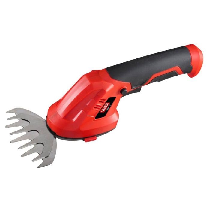Valex Forbici a batteria per erba e siepi Rosso/Nero 7,2V leggere