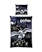Produktbild Familando Wende Bettwäsche-Set Harry Potter 135 x 200 cm 80 x 80 cm · 100% Baumwolle · Hogwarts · deutsche Größe · Sommer-Bettwäsche