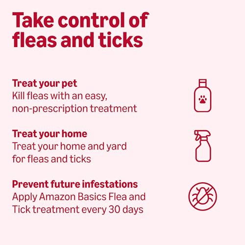 Amazon Basics Flea and Tick Topical Treatment and Prevention for Extra Large Dogs (89-132 lbs), Fast Acting and Long Lasting, 3 Count, Packaging May Vary - image 7