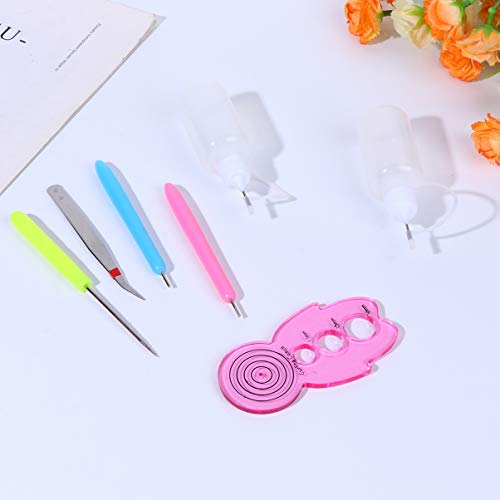 Hohopeti 7Pcs 1 Conjunto De Ferramentas De Quilling De Papel Ferramenta De Ondulação De Papel Quilti