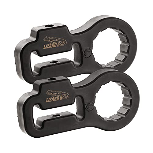 LIZARD GO Jack Handle Keeper (2Pack) - Universal Fit - Alloy Steel - Black