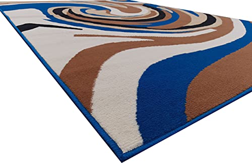 Image of Home Decore Acrylic Carpet for Your Living Room & Drawing Room Aywhere in Your Home (150x210 Blue Colour)- 5x7 Feet