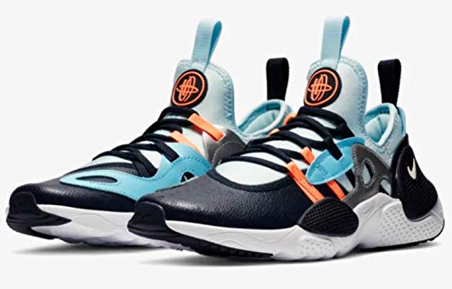Nike Huarache E.D.G.E.(GS) Big Kids Shoes Obsidian White/Topaz Mist/Blue Gaze aq2431-402 (4 M US)2