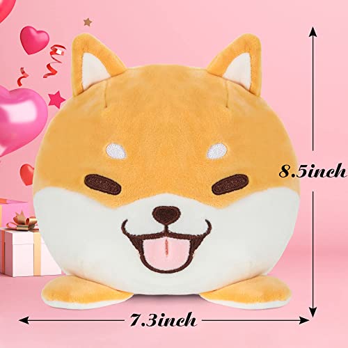 Klitapfy Reversible Plushie 8.5 Inch Corgi Double-Sided Flip Plush Toys Stuffed Animal Plushie Doll To Show Your Happy + Angry Mood, Great Gift For Kids Babies Adults #TOP2