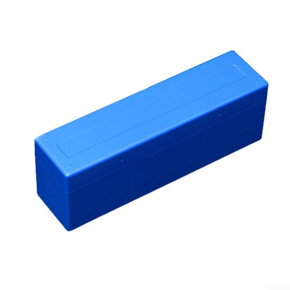 20 Capsule Coin Storage Box for PCGS Slabs with Secure Snap Lock and Rail Dividers to Prevent Coin Movement (Blue)