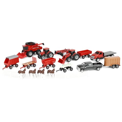 ERTL 1/64 Case IH Tractor and Vehicle 20 Piece Value Set ZFN44091