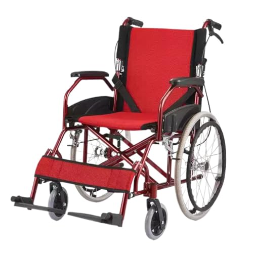 車椅子折りたたみ式車椅子、高齢者用軽量折りたたみ輸送用椅子、障害者用屋内および屋外用旅行大人、高齢者, (A)