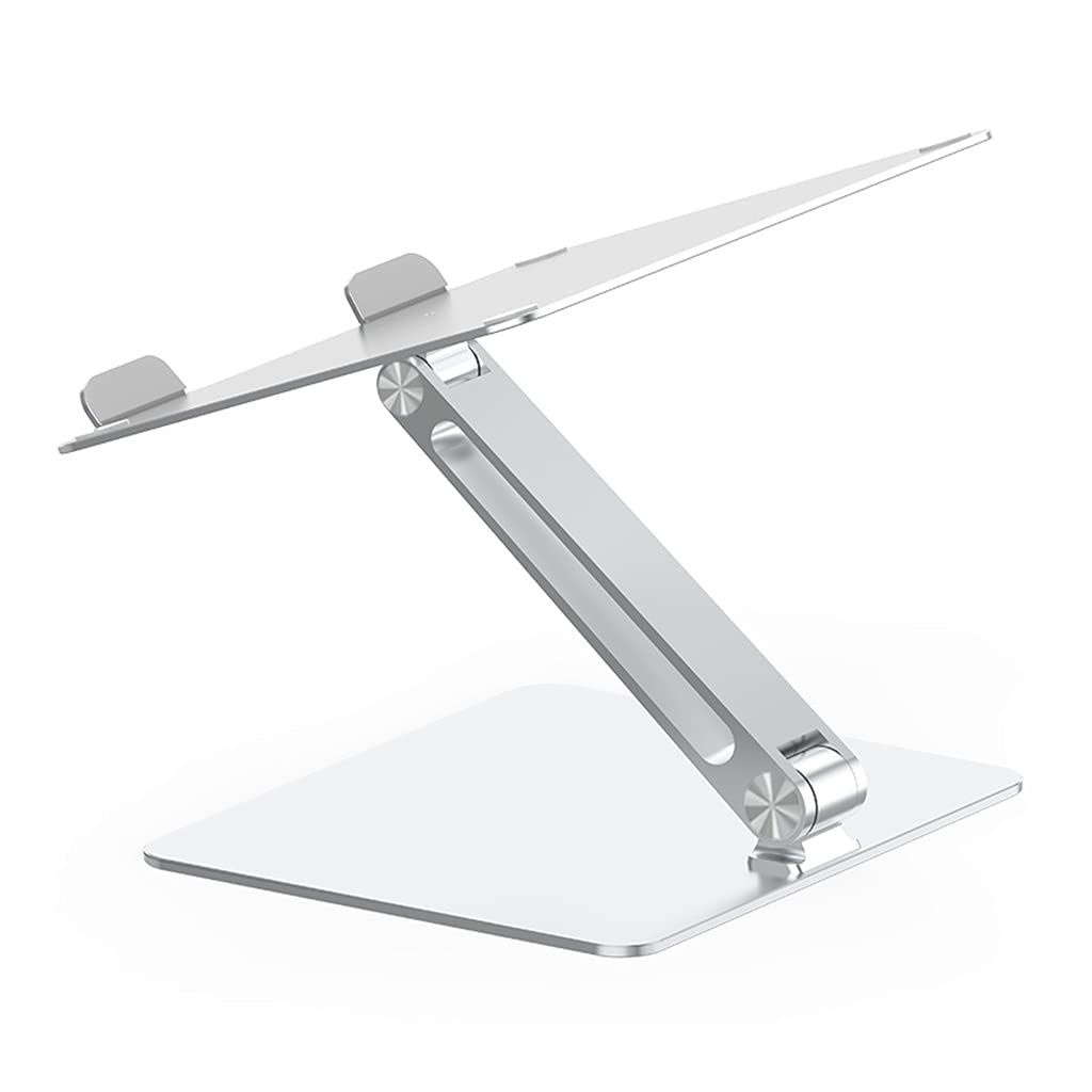 Supporto per laptop in alluminio regolabile in altezza Supporto di raffreddamento per notebook Staffa pieghevole per tutti i tablet da 7-17 pollici Supporto verticale regolabile per scrivania