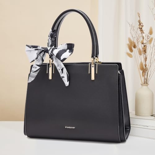 Image of FOXLOVER Medium Tote Bag for Women Designer Vintage Satchel Handbags Top-handle Purses