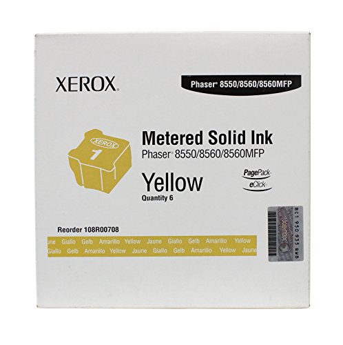 Xerox Inchiostro solido originale Giallo (6 stick) SOLO PER VERSIONI PAGEPACK DELLA 8550/8560/8560MFP