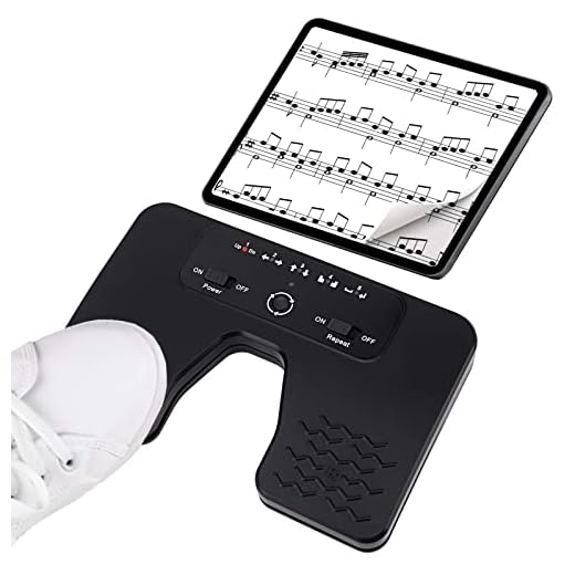 Tavsou Bluetooth Page Turner Pedal Teléfonos inteligentes y tabletas Recargable Pedales musicales (Classic)