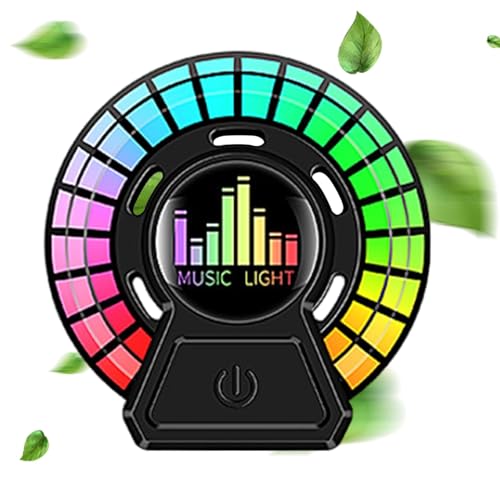 Difusor de luz ambiental para coche, lámpara de fragancia para coche, luz LED rítmica para iluminación ambiental, ambientadores automotrices con perfume perfumado, accesorios interiores elegantes