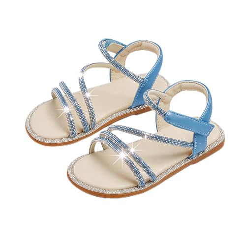 Image of Girls Dress Sandals Comfy Hook and Loop Summer Shoes for Toddlers