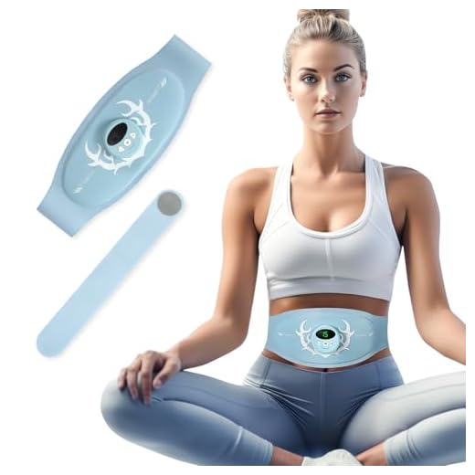 Braload EMS Trainingsgerät Bauchmuskeltrainer, USB Wiederaufladbarer Elektrischer ABS Stimulator, 6 Modi & 15 Intensitäten, Verstellbarer Gürtel für Taille 62–124 cm