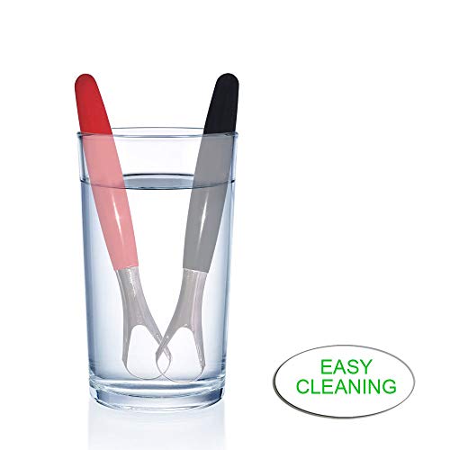 Stainless-Steel-Tongue-Scraper-Cleaner-Fresh-Breath-Tongue-Scrapers-Medical-Grade-Metal-Tongue-Scraping-Cleaner-with-Carrying-Case-for-Oral-Care-Better-Dental-Hygiene-Pack-of-2