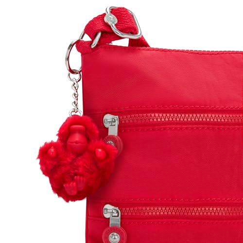Kipling Mini bolsa feminina Keiko, bolsa leve ajustável, alça de ombro durável, vermelho vermelho ve